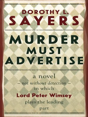 Murder Must Advertise - ebook